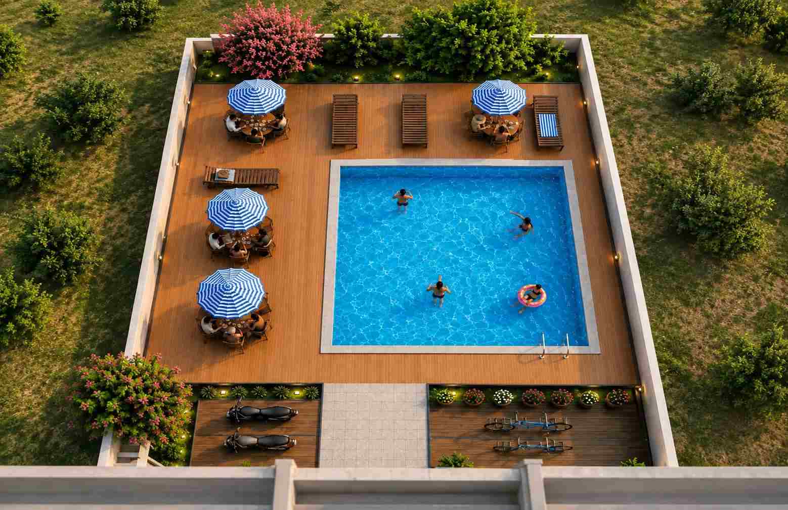 Flats With Swimming Pool
