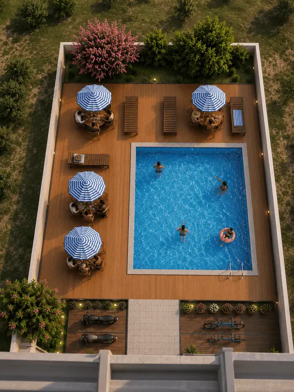Flats With Swimming Pool