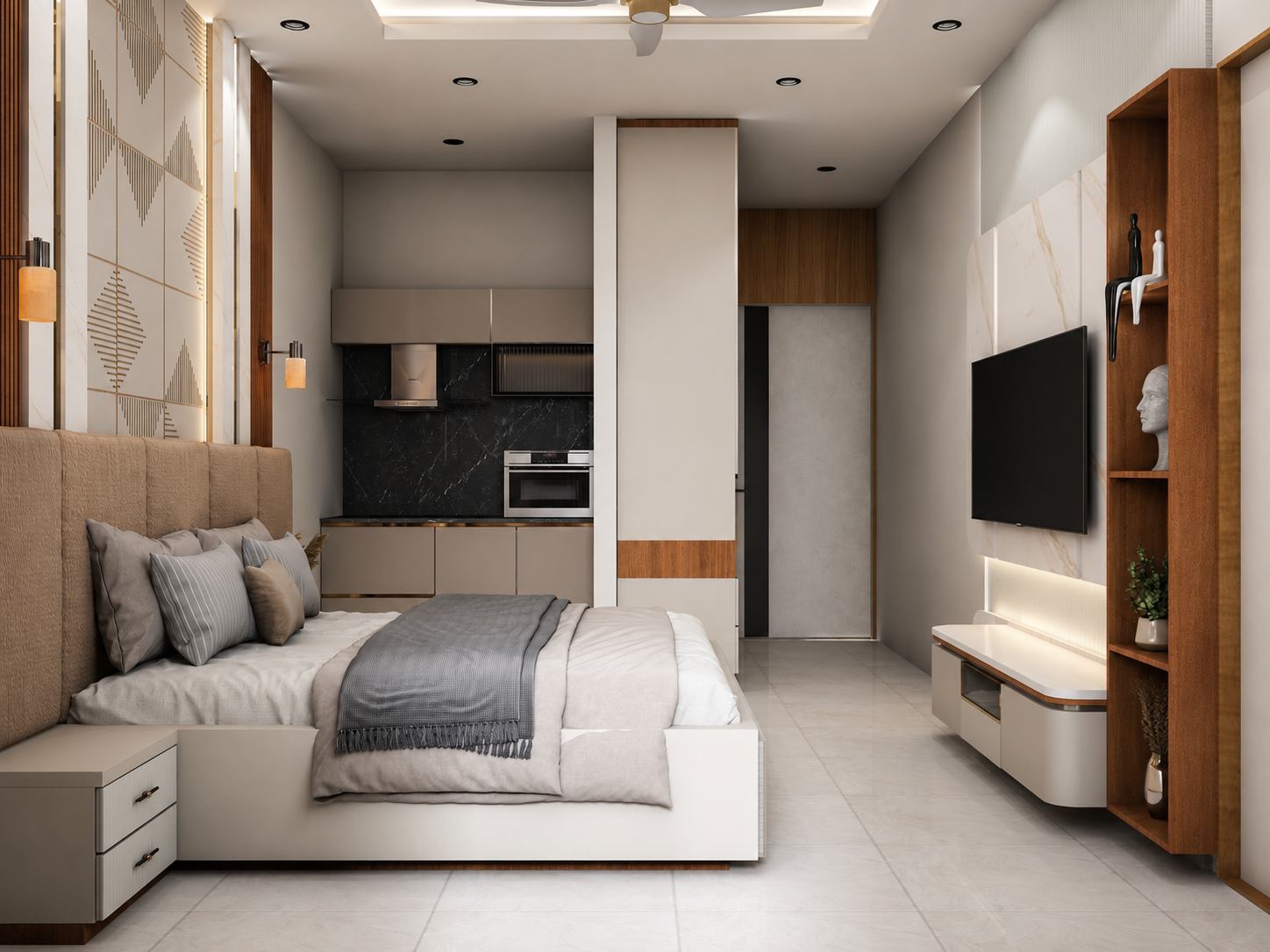 1 BHK Master Bedroom