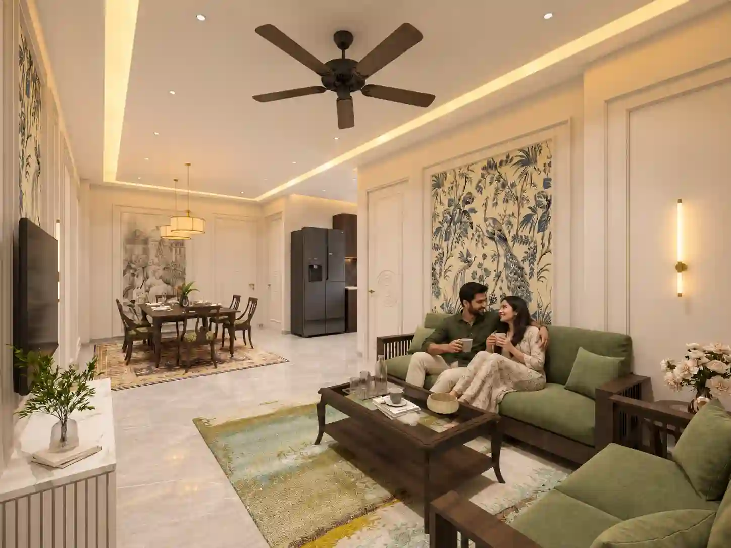 1 BHK Kitchen Layout
