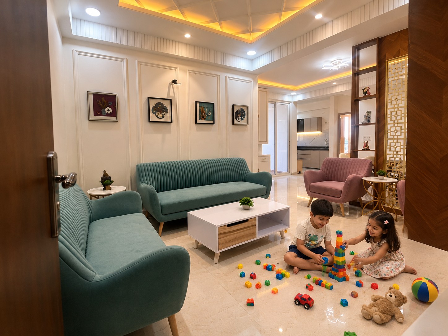 1 BHK Spacious Living Room